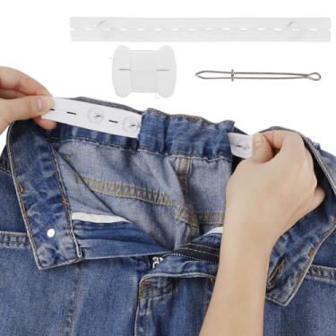 Imagem de 6 peças de aperto de cintura elástica, apertador de cintura de jeans, elástico interno para calças soltas, modelador de cintura para mulheres, homens, crianças, ajuste de cintura