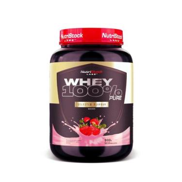 Imagem de Whey 100% Pure Nutristock Labz 900g Sabor Morango