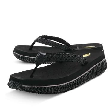 Imagem de Volatile Sandália anabela feminina Palau, Preto, 6