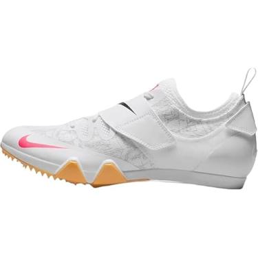 Imagem de Nike Pole Vault Elite Track & Field Jumping Spikes, Branco/Laranja Laser - Rosa Hiper - Preto, 15.5 Women/14 Men