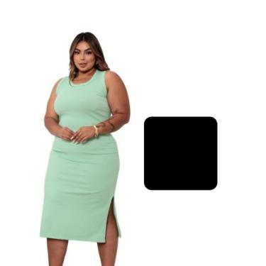 Imagem de Vestido Candy Collor Midi Moda Plus Size Tamanhos Grandes - On.shop, P