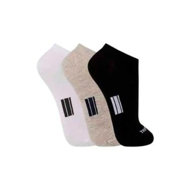 Imagem de Kit/3 Meia Soquete Trifil T06234 Unissex Invisível Algodão T. 34/39 39