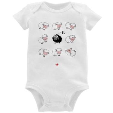 Imagem de Body Bebê Ovelha Negra - Foca na Moda, Branco, P