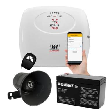 Imagem de Kit Central de Choque Completa ECR-18 Plus Acesso Smartphone JFL