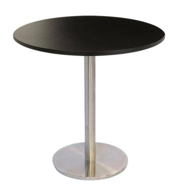 Imagem de Mesa Bistrô Beta 112,50 cm (Altura) com Tampo em MDP Redonda 70 cm Preto