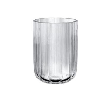 Imagem de Villeroy & Boch Vaso de flor transparente de 22,5 cm, pode ser lavado na lava-louças, vaso de mesa grande, feito à mão e soprado na boca, vaso de vidro decorativo, vaso de flores grande, vaso alto,