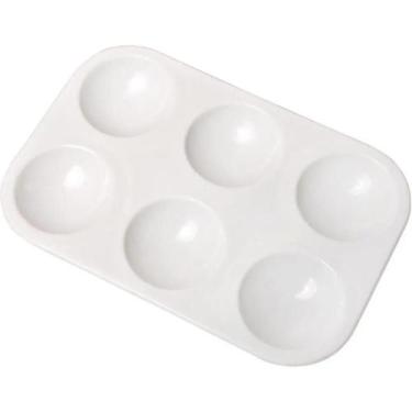 Imagem de Paleta para pintura gode plast.retang 13x9cm 6cav unidade 15409 - kera