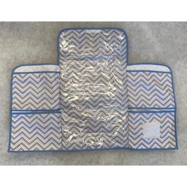 Imagem de Trocador Portátil com porta fralda Charmusse -  Azul Marinho - Jandis 