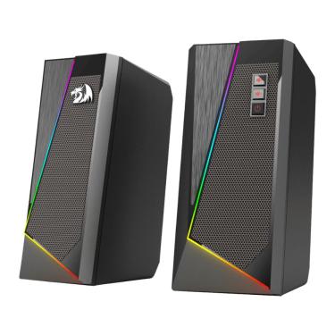 Imagem de Caixa de Som Gamer Redragon Anvil - 6 Modos RGB - Clear Bass - Controle Tátil - Preto - GS520