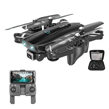 Imagem de Drone 5G Drone GPS RC Quadricóptero com Câmera 4K WiFi FPV Dobrável Off-Point Flying Gesture Fotos Vídeo Helicóptero Brinquedo Uma Tecla Decolar/Pousar (Cor: 5G 4K 3B Tamanho do saco: 1) (Nogps 1080p