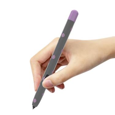 Imagem de LOVE MEI Estojo de silicone compatível com Galaxy Tab S7/S7PLUS/S8/S8/S8 Plus/S8/S9 Ultra Polka Dot Crystal Pen Capa Capa Antiderrapante Suave