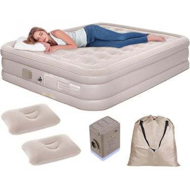 Imagem de 200 * 150 * 40 cm Colchao Inflavel Casal Queen Com Bomba Ar Elétrica Removível