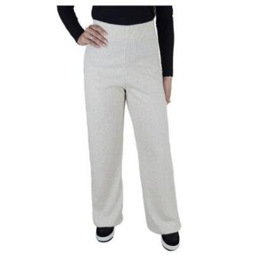 Imagem de Calça Feminina Olho Fatal Wide Leg Linho Bege - 601868-Feminino