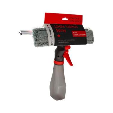 Imagem de Limpa Vidros Spray 240ml em Microfibra 3 em 1 Borrifa Lava e Seca - Po