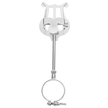 Imagem de COHEALI Suporte de fixação para clarinete de lira de clarinete, suporte de placa de instrumento musical, suporte de partitura de metal, peça musical, instrumento de sopro de madeira, clarinete,
