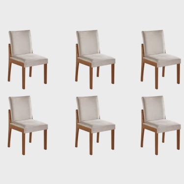 Imagem de Conjunto 6 Cadeiras de Jantar Mônaco Yescasa