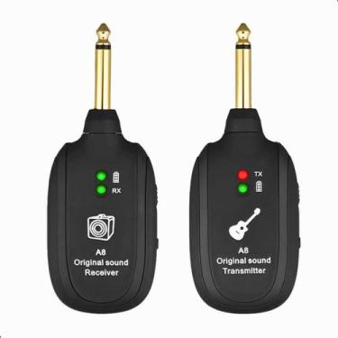 Imagem de Transmissor Receptor P10 Sem Fio Recarregável Guitarra Violão Baixo Te
