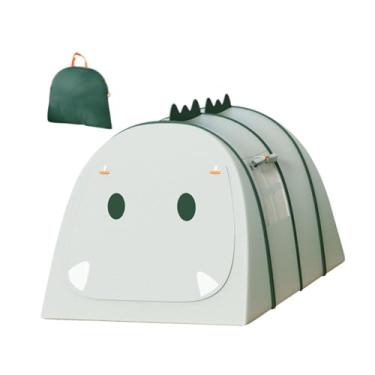Imagem de menolana Crianças jogam barraca de tenda de playhouse ao ar livre portátil com janela com bolsa de transporte para jogo fora garotas meninos domésticos, Verde 132x92x72cm
