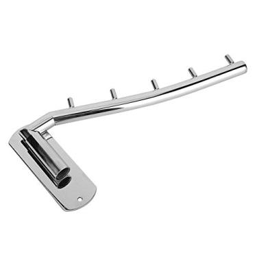 Imagem de Racker de Roupas de Aço Inoxidável Montado na Parede Com Gancho, Barra de Toalhas de Banheiro e Rack de Secagem, C Ato e Design Resistente, Qualidade Premium