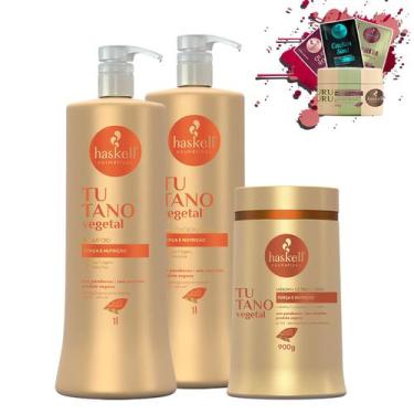 Imagem de Kit Haskell Tutano Shampoo Condicionador Máscara 1kg