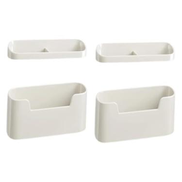 Imagem de YIJU Raquetas montadas na parede Tabel de tênis de tênis de tênis de raquete com bolas caixa de compras multiuso suporte vertical leve para apartamento, 2 Conjuntos