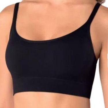 Imagem de Top Lupo Loba Power  Basico Microfibra Sem Costura - 41018, Preto, P, 