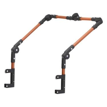 Imagem de Generic Carrinho de acampamento ao ar livre com alça, carrinho dobrável com alça de empurrar, acessórios de de praia de fácil instalação, peça de reposição, Marrom