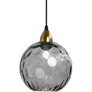 Imagem de Iluminação de teto estilo nórdico manchado iluminação pingente de abajur, diâmetro criativo 20cm/7.8in, lustre de decoração simples, mini lâmpada de suspensão de vidro soprado à mão, camas d
