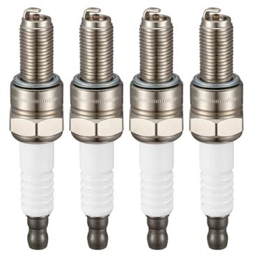 Imagem de SYKRSS Pacote com 4 velas de ignição irídio 6955 - Compatível com Yamaha Ducati Harley-Davidson Aprilia Husqvarna MV Agusta RSV4 999 S TC250 F4RR FX140 WaveRunner etc. Motor de barco - Substitui a
