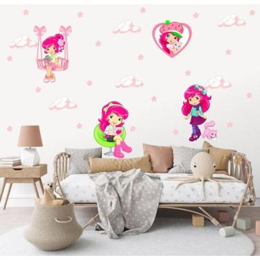 Imagem de adesivo de parede moranguinho juvenil - Adesivos Kigrude