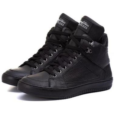 Imagem de Tênis Sneaker Couro Basqueteira Calçado Fitness-Unissex