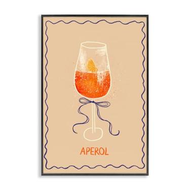 Imagem de Stupell Industries Aperol com fita preta emoldurada Giclée Art Design por Florentina Dolci, 20 x 30