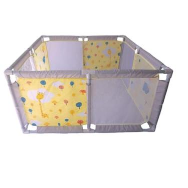 Imagem de Styll Baby Cercado Quadrado Girafa Amarelo com 48 Bolinhas