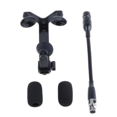 Imagem de Luwecf Conjunto de Microfone Condensador de Clipe para Instrumento, Violino, Mini Microfone de Instrumento E Kit de Clipe para Transmissão Ao Vivo em Estúdio, 4 Pinos Normais