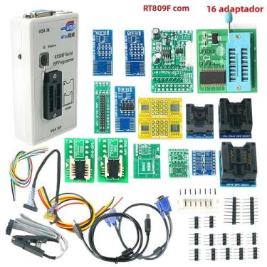 Imagem de Universal USB Programador Repair Tools, LCD VGA, RT809F, ISP Serial, R