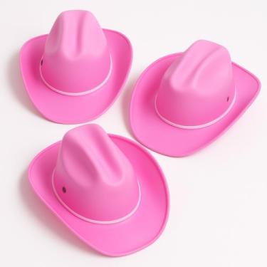 Imagem de Kit 3 Chapéu Cowboy em E.V.A - Festas e Fantasias, Rosa