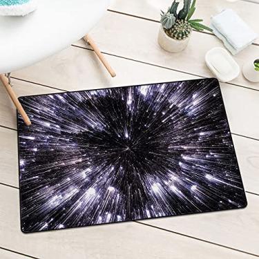 Imagem de Tapete de porta Galaxy durável, tapete de boas-vindas externo interno antiderrapante para entrada, tapete de baixo perfil para quintal, garagem, áreas de alto tráfego L 29,5 x C 39,4 polegadas,