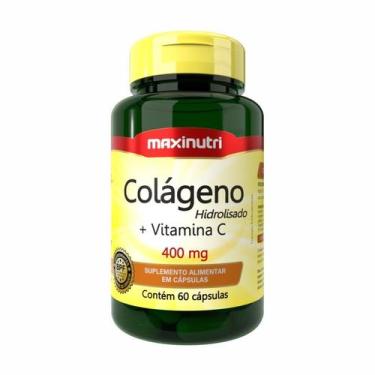 Imagem de Colágeno hidrolisado + vitamina c - 60 cápsulas - maxinutri