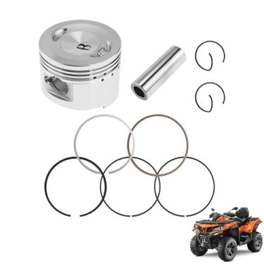 Imagem de New Olym Kit de anel de pistão GY6 80cc 100cc 47mm/1,85" para motores SUNL ATV - pino de 13 mm 30 mm de comprimento