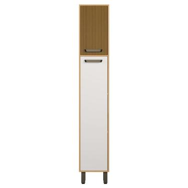 Imagem de Paneleiro de Cozinha 40cm Emily Freijó/Ripado/Off Acetinado Z44 - Mpozenato