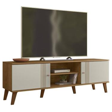 Imagem de Rack Bancada Para TV 65 Pol 160 cm Denv Nature Off White PLLA