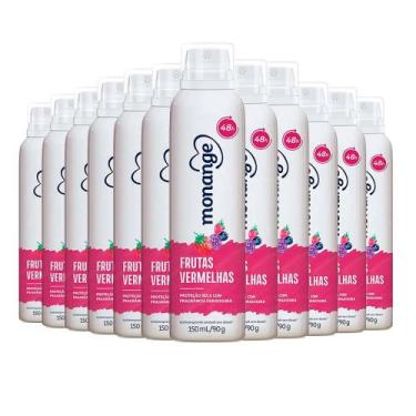 Imagem de Kit Desodorante Aerosol Monange Frutas Vermelhas 90g - 12 unidades