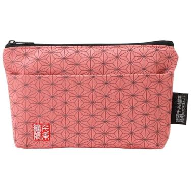 Imagem de Bolsa com zíper brocado, forrada com forro e bolso frontal de brocado Nishijin, 2, tamanho P., Momoasanoha