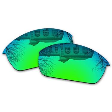 Imagem de Millersawp Lentes de reposição Flak Jacket compatíveis com óculos de sol Oakley - irídio verde