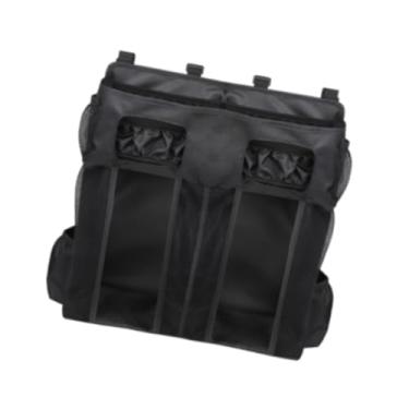 Imagem de IEUDNS Organizador de fraldas suspenso, organização de berçário, berços, brinquedos infantis, vários compartimentos, cama para meninos e meninas, empilhador, Preto