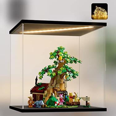 Imagem de Naconmlet Caixa De Acrílico Transparente Para Exibição Do Ursinho Pooh Da Disney 21326, Com Iluminação Led, À Prova Poeira, Colecionáveis/Tropos/Bonecos Ação (29 X 24 29 Cm)