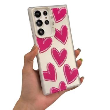 Imagem de Capa traseira rígida fina e luxuosa em prata galvanizada com formato de coração (para Samsung A15/WhiteRoseAX)