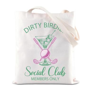 Imagem de TGBJE Bolsa de ombro Dirty Birdies Golf Social Club Martini Cocktail Lover Gift Golf Player (bolsa de golfe)