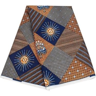 Imagem de Kente nyama África Ankara Estampas Tecido Cera Tecido Africano para Vestido de Festa Artesanato DIY Costura Têxtil Poliéster Nigéria Tecido