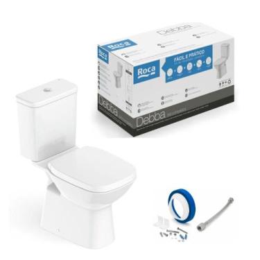 Imagem de Kit Bacia Debba Classic Branco C/ Caixa 3/6 Lts+compl Instalacao+assen